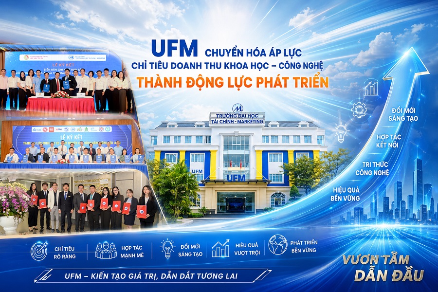 UFM chuyển hóa áp lực chỉ tiêu doanh thu khoa học – công nghệ thành động lực phát triển 