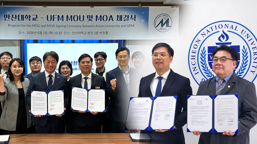 UFM ký kết thỏa thuận với các đại học lớn tại Hàn Quốc 